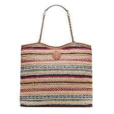 Tory Burch Marion Woven Slouchy Tote