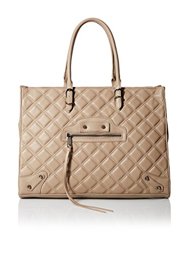 Steven Madden Women’s Zinnia Quilted Tote, Taupe