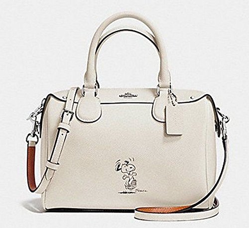 Coach X Peanuts Snoopy Mini Bennett F37272 Chalk Satchel Limited Coach X Peanuts Snoopy Mini Bennett F37272 Chalk Satchel Limited