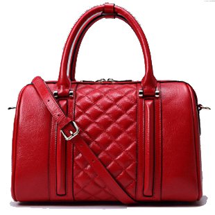 Ilishop Women’s Red Brand Fashion Tote New Quaint Style Genuine Leather Handbag