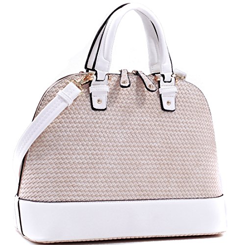 Dasein Dome Zip-Around Flat Bottom Fashion Ipad Bag, Handbag