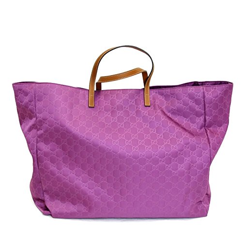 Gucci Purple Nylon Gg Guccissima Tote Bag Handbag 286198
