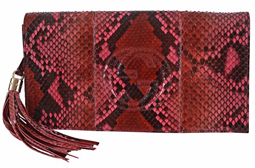 Gucci Women’s Ombre Pink Python Snake SOHO Disco Clutch Handbag