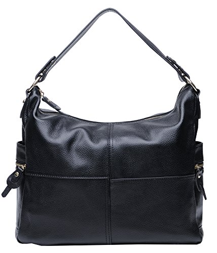 Heshe® Fashion Designer Soft Large Capacity Euro Simple Style Hobo Tote Top Handle Shoulder Cross Body Bag Satchel Purse Handbag for Women