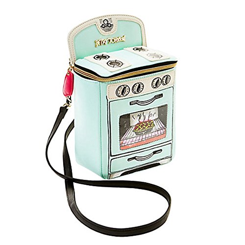 Betsey Johnson Kitsch Cooking Oven Crossbody Bag in Mint