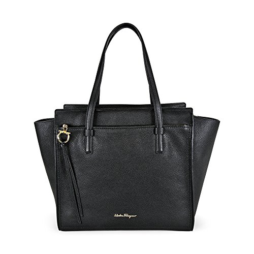 Ferragamo Amy Leather Handbag – Nero