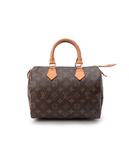 Women’s Authentic Louis Vuitton Speedy 25 Brown Monogram Travel Bag