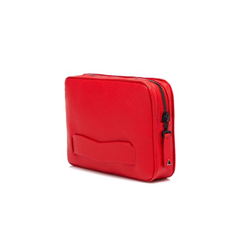 PALAIS ROYAL LUXURY CLUTCH BAG IN RED BUFFALO BY ANONYME