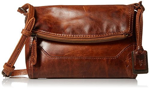 FRYE Melissa Foldover Cross Body Bag, Cognac, One Size