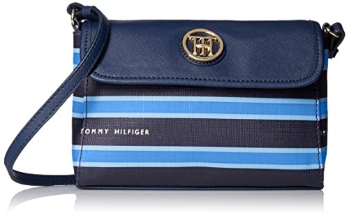 Tommy Hilfiger Hayden Stripe EW Cross Body, Navy/Monaco Blue/French Blue, One Size