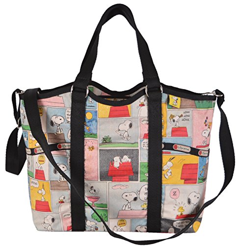 LeSportsac Small Snoopy Patchwork Carryall Crossbody Handbag
