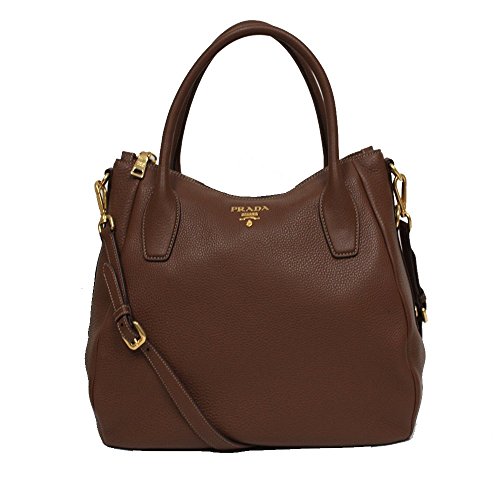 Prada Daino Sacca 2 Manici Leather Hobo Shoulder Bag Handbag Purse BR4992
