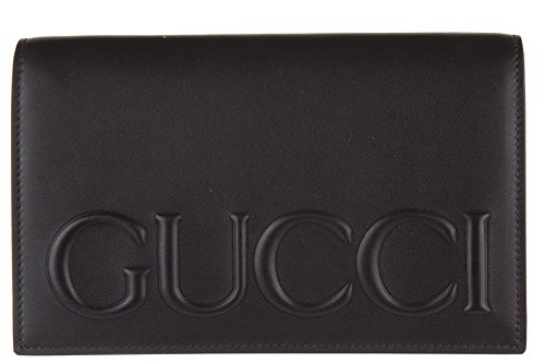 Gucci women’s leather clutch with shoulder strap handbag bag purse mini xl embos