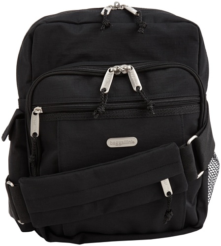 Baggallini Messenger Travel Bag, Black, One Size