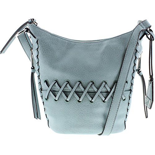 Jessica Simpson Womens Tyson Faux Leather Convertible Crossbody Handbag