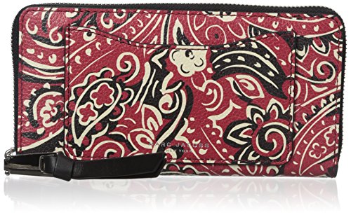 Marc Jacobs Recruit Paisley Continental Wallet, Chili Pepper Multi, One Size