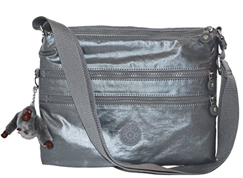 Kipling Womens Alvar Crossbody Bag (Steel Grey Multi)
