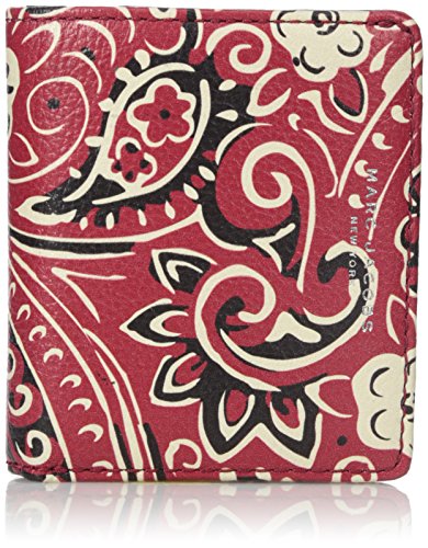 Marc Jacobs Recruit Paisley Open Face Billfold Wallet, Chili Pepper Multi, One Size