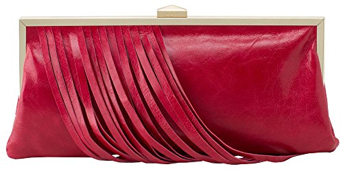 Hobo Handbags Vintage Leather Colette Frame Clutch – Garnet