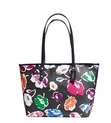 COACH LARGE CITY ZIP TOTE IN WILDFLOWER PRINT COATED CANVAS, F37266