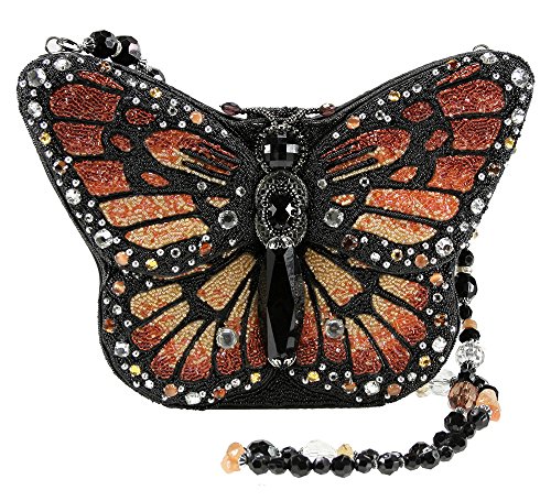 Mary Frances Majestic Monarch Butterfly Beaded Jeweled Handbag Shoulder Bag