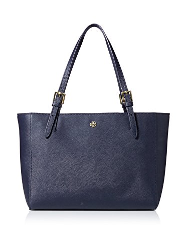 Tory Burch Women’s York Small Buckle Tote, Tory Navy