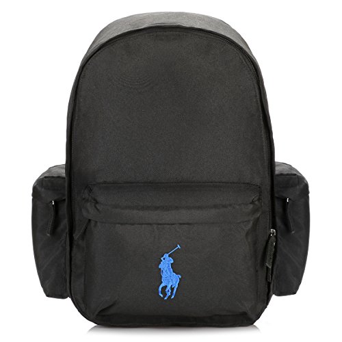 Ralph Lauren Black/Royal Blue Classic Pony II Backpack