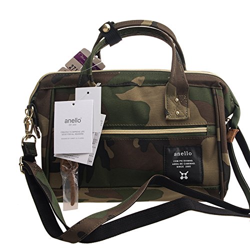Anello Official Camouflage Japan Fashion Shoulder Top-Handle Satchels Cross-Body Bag Unisex