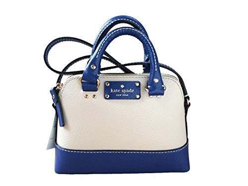 Kate Spade Wellesley MINI Rachelle Cross-body Bag in Pebble Beige & Hyacinth Blue