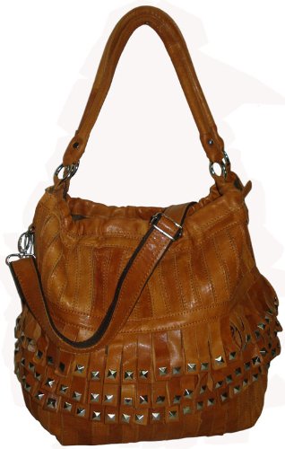 Studded Tutu Leather Handbag (#1720-012)