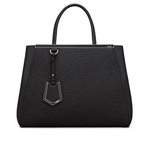 Fendi Women Handbag Regular 2Jours Black Elite Calfskin