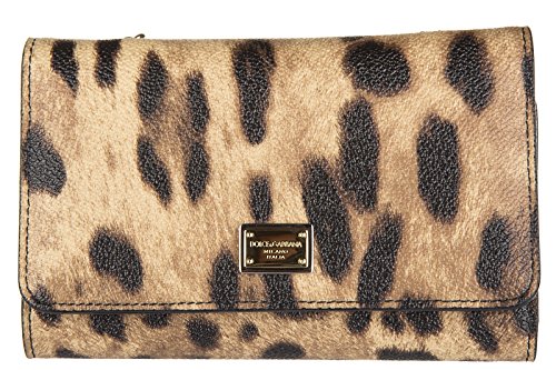 Dolce&Gabbana women’s leather clutch with shoulder strap handbag bag purse iphon