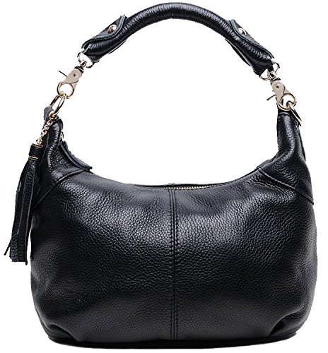 Hereby Kuer(tm) Women’s Leather Soft Tote Top-Handle Shoulder Bag Cross Body Handbag Satchel Purse