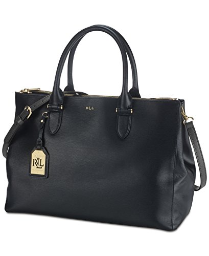 LAUREN Ralph Lauren Women’s Newbury Double Zip Satchel Top Handle Handbag