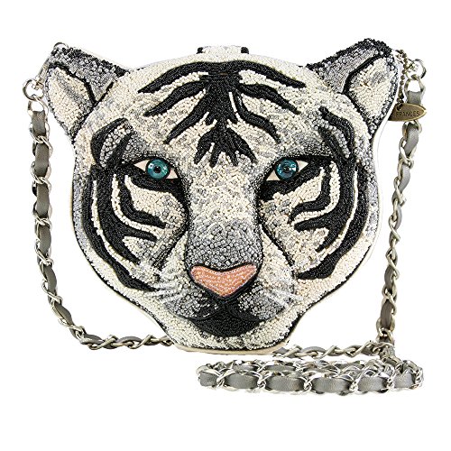 Mary Frances Siberia White Tiger Bag Handbag New