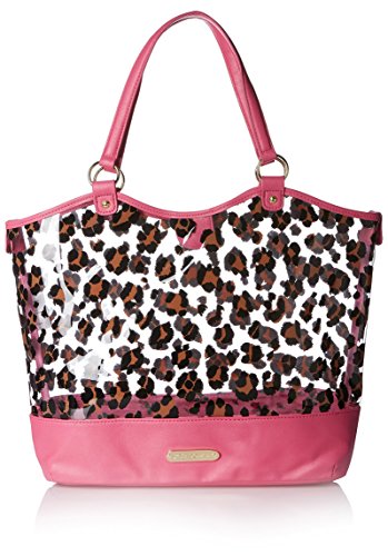 Betsey Johnson Women’s Clear As Day Tote, Pink