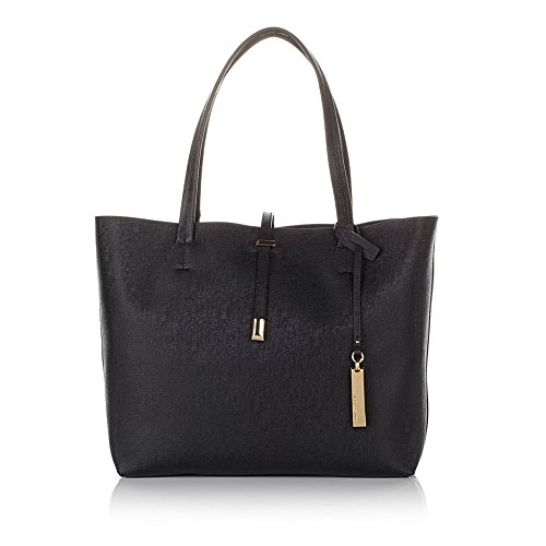 Vince Camuto Leila Large Tote – Black/Gold