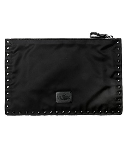 Wiberlux Valentino Women’s Rockstud Detailed Zip-Top Clutch Bag