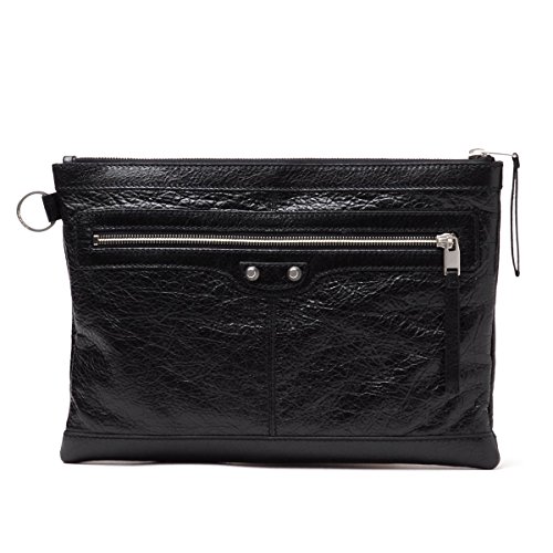 BALENCIAGA Leather Medium Clutch Bag 273022