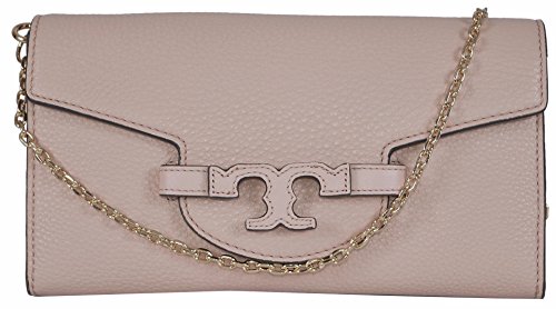 Tory Burch Women’s Lena Leather Clutch W/Detachable Chain (Light Oak) Tory Burch Women’s Lena Leather Clutch W/Detachable Chain (Light Oak)