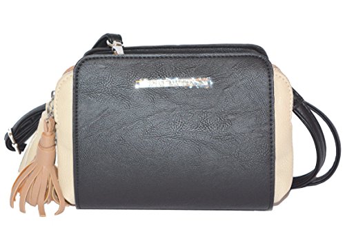 Steve Madden DO Black Multi Crossbody Bag Handbag Purse Cross Body
