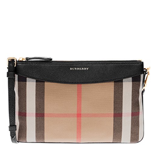 Burberry Women’s House Check and Clutch Bag Black