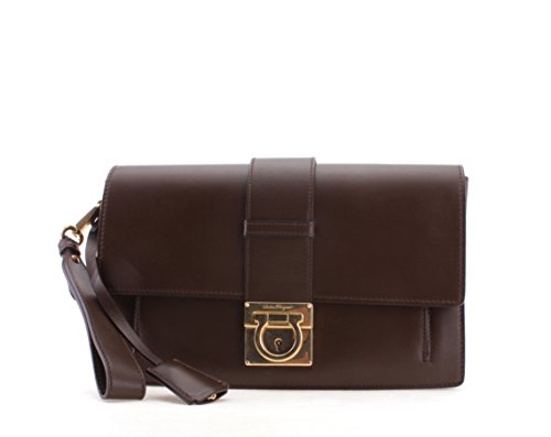 Salvatore Ferragamo Ginny Leather Wristlet Handbag