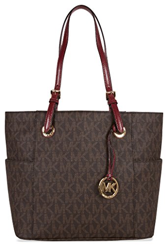 Michael Kors Jet SetTote – Brown/Red