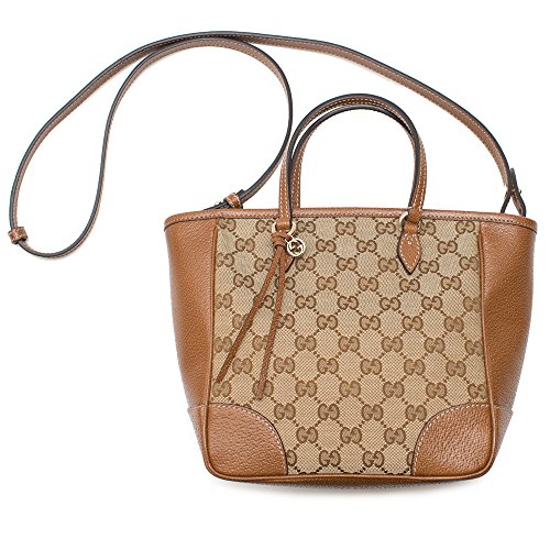 Gucci Bree Small GG Canvas Tote Bag Nocciola Brown New Bag