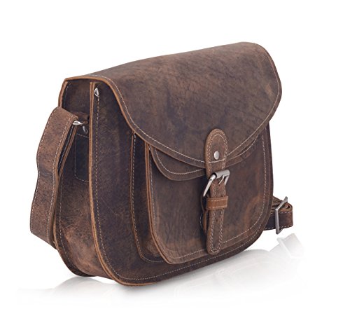 KomalC Genuine Leather Purse Saddle Bag Lady Gypsy Satchel Bag KomalC Genuine Leather Purse Saddle Bag Lady Gypsy Satchel Bag