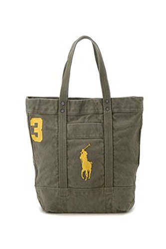 Polo Ralph Lauren Big Pony Top Zip Tote Bag (Green)