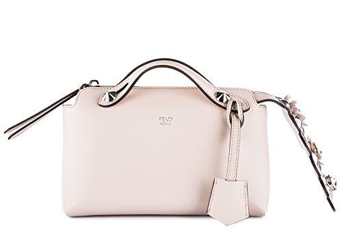 Fendi women’s leather handbag shopping bag purse by the way bauletto mini pink