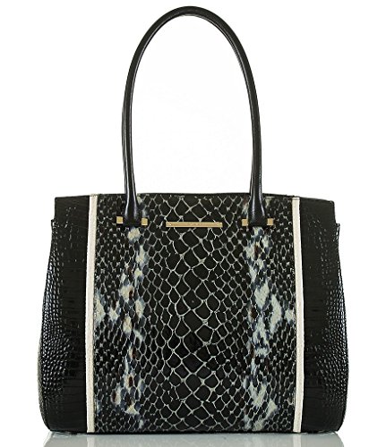 Brahmin Alice Carryall Black Carlisle Geniune Leather