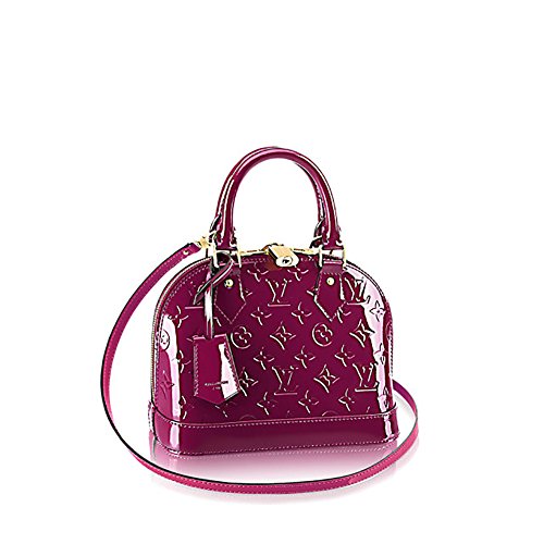 Louis Vuitton Monogram Vernis Leather ALMA BB Cross-Body Carry Handbag Article: M50565 Magenta